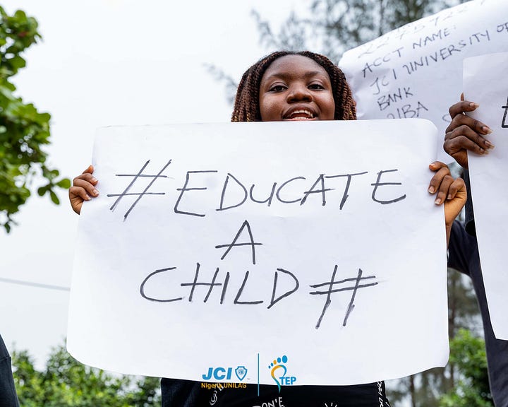 JCIN UNILAG's Educate a Child Publicity Walk