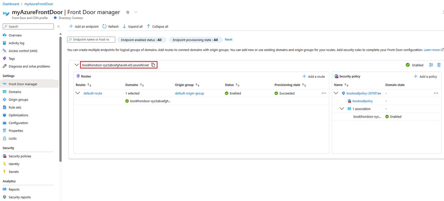 No More Open Doors Locking Down APIs with Azure Front Door and Web