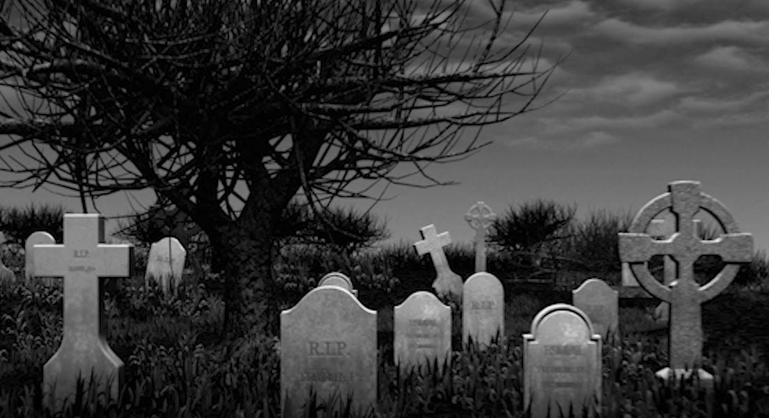 WindowFX Black & White Graveyard » Total Home Decor