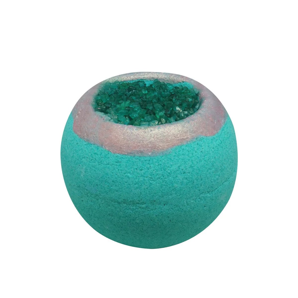 Geode Crystal Bath Bomb (Green) - Packaging and Use: Each Bath Bomb (sold Individually) is approximately 100g. Unwrap the Bath bomb and place it in the tub filled with water. Relax and Enjoy!