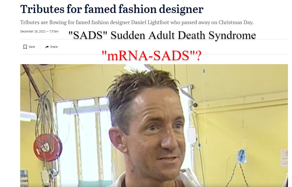 Australian fashion designer Daniel Lightfoot Australian fashion designer Daniel Lightfoot