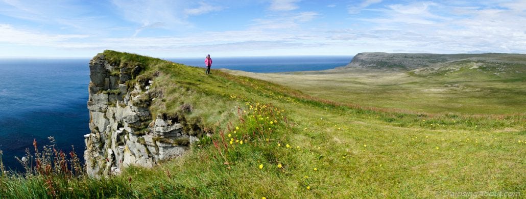 Speaking of hiking, check out the cliffs of Latrabjarg, the western-most point in Europe. Speaking of hiking, check out the cliffs of Latrabjarg, the western-most point in Europe.