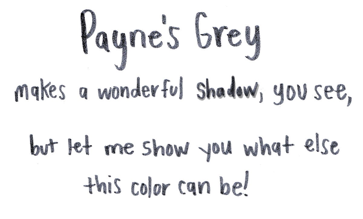Payne's Grey poem by Beth Spencer