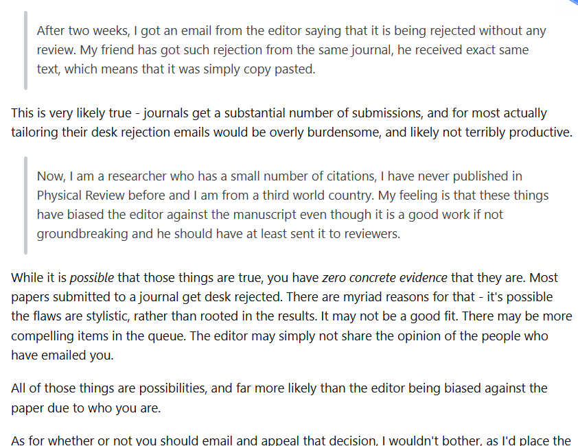 Challenging the Desk-Rejection Dogma