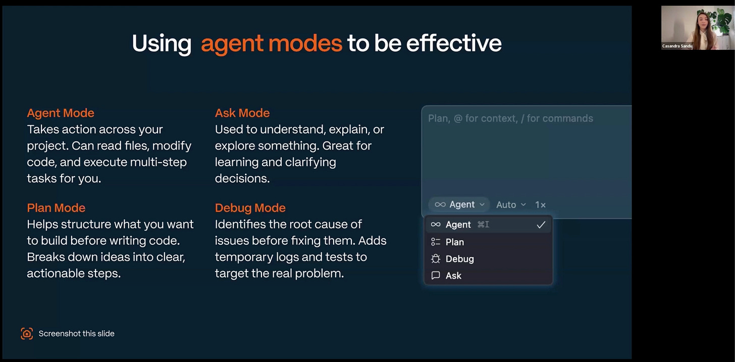 Modes in Cursor