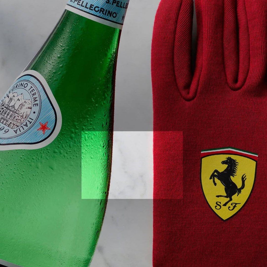 what a cool way to announce their partnership [Sanpellegrino x Ferrari] :  r/DesignPorn