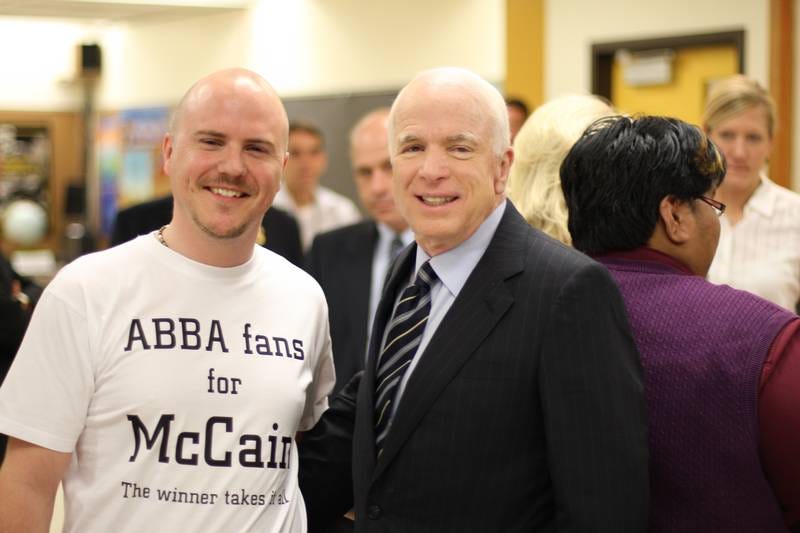 John McCains favoritband var ABBA. John McCains favoritband var ABBA.