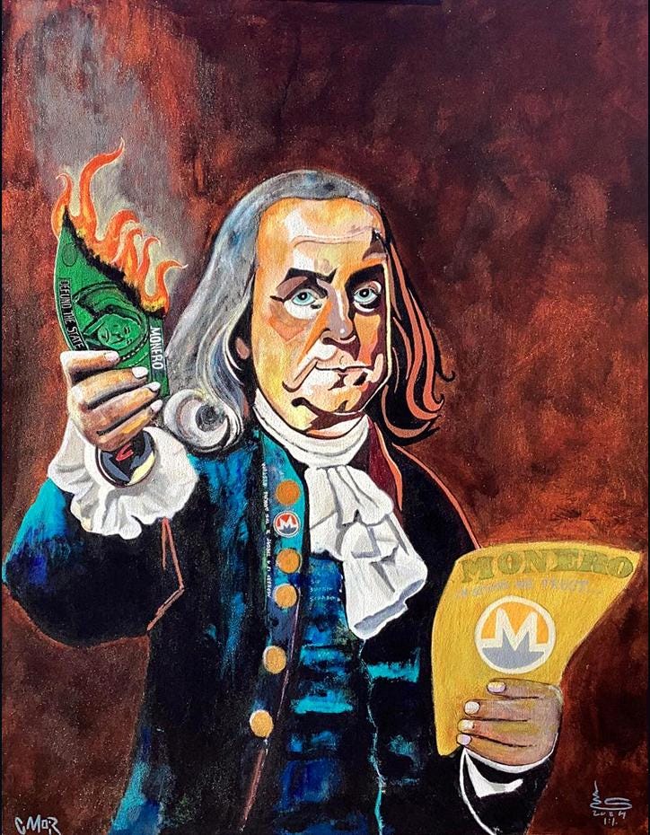 r/Monero - Ben. Acrylic on canvas.