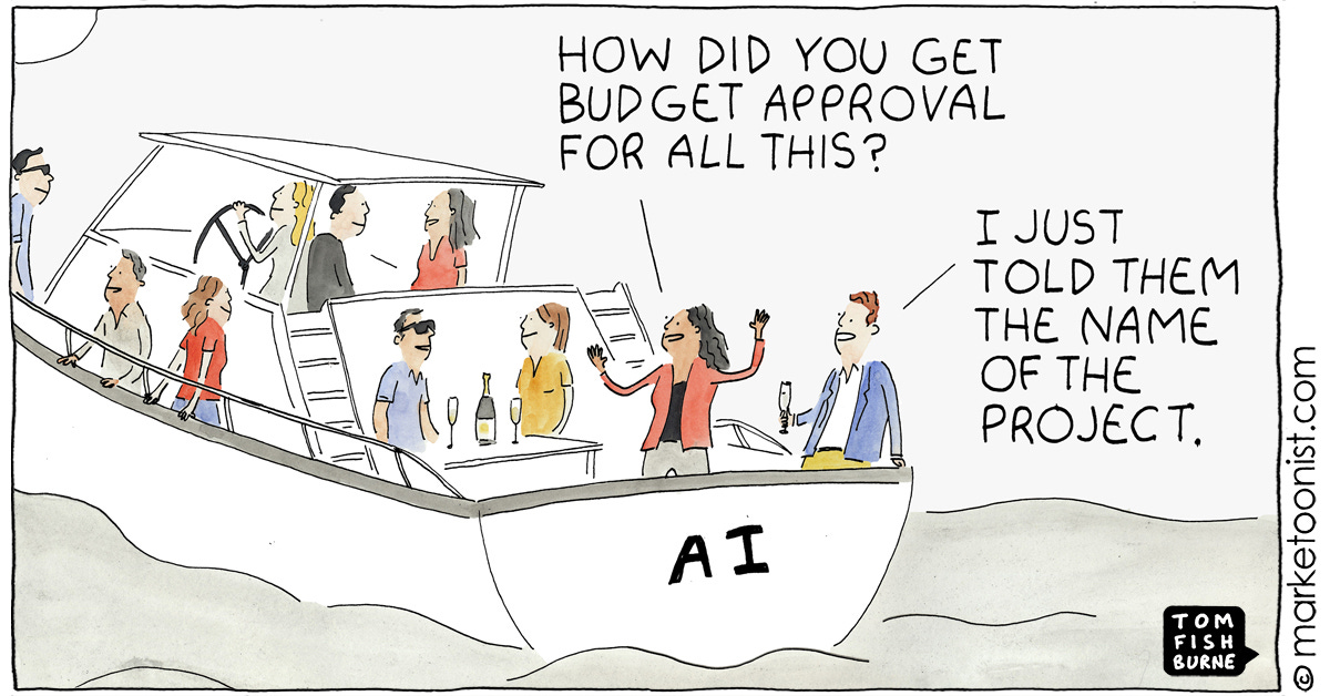Navigating AI Hype cartoon
