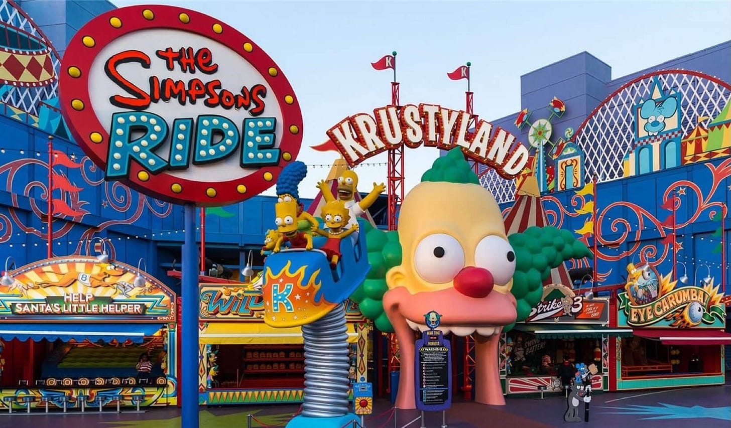 The Simpsons Ride at Universal Studios Hollywood