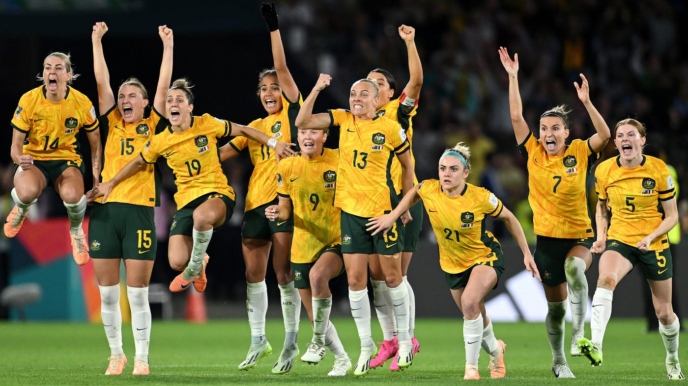 As the Australia v England World Cup game looms, the Matildas smash records : NPR As the Australia v England World Cup game looms, the Matildas smash records : NPR