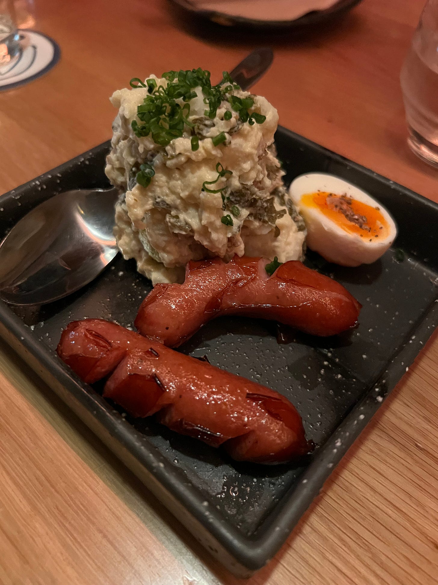 Sausage and potato salad at Ototo