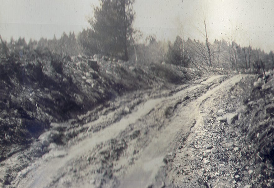 rutted road