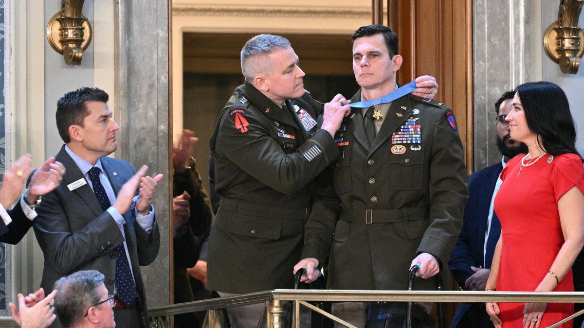 Trump awarded the Congressional Medal of Honor to pilot Eric Slover ... Trump awarded the Congressional Medal of Honor to pilot Eric Slover ...