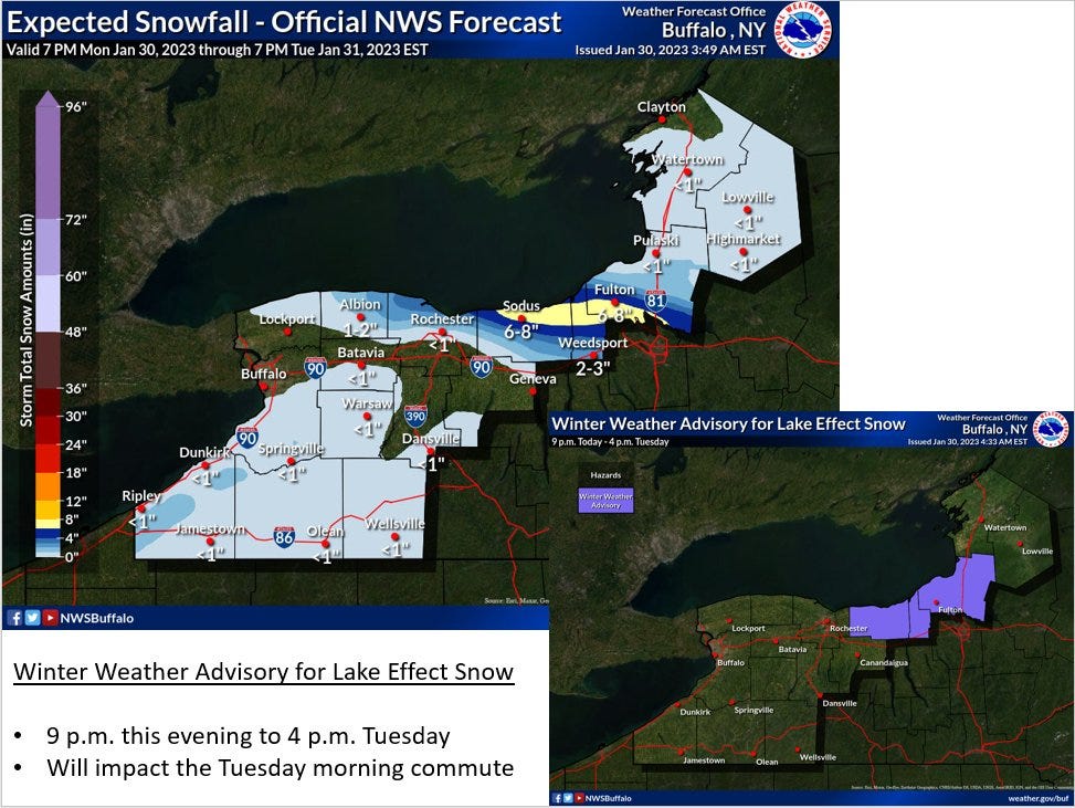 LATEST: Winter Weather Advisory continues through afternoon on Tuesday
