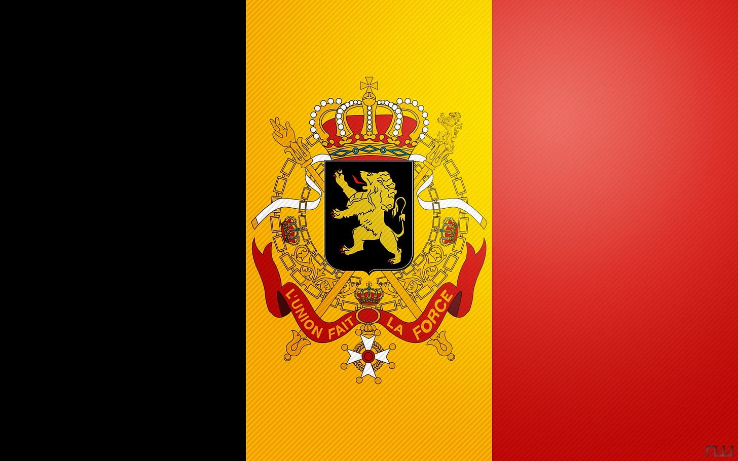 L'Union Fait La Force flag, Belgium, flag HD wallpaper | Wallpaper Flare