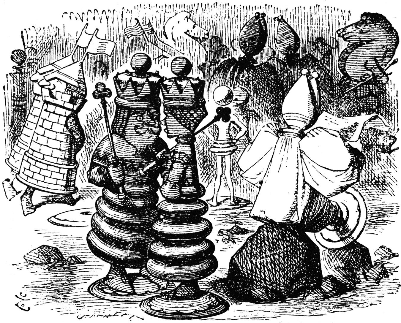 Pictures from Through the Looking Glass - Alice-in-Wonderland.net