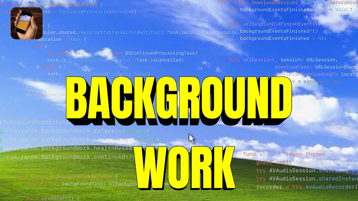 Background work in iOS