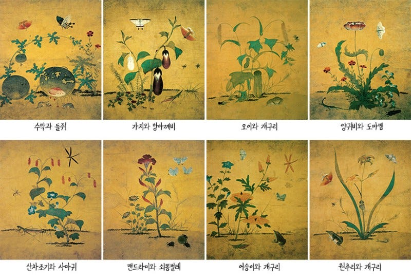 명화 핸드폰 배경화면 - 신사임당 <초충도> : 네이버 블로그
