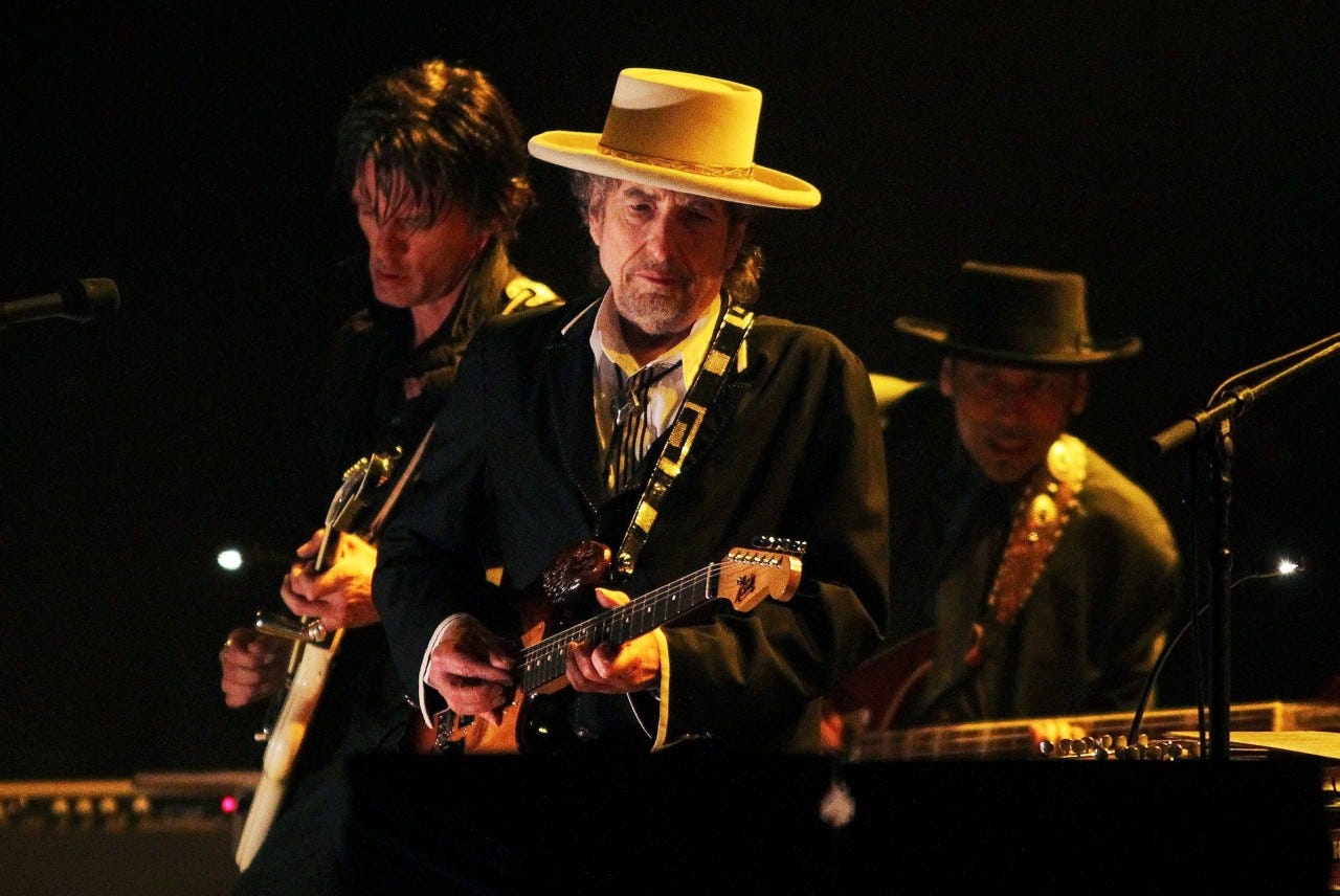 Bob Dylan in London on June 18, 2011. Bob Dylan in London on June 18, 2011.