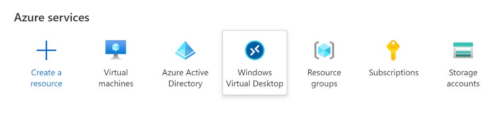 Azure Virtual Desktop da portale Azure Azure Virtual Desktop da portale Azure