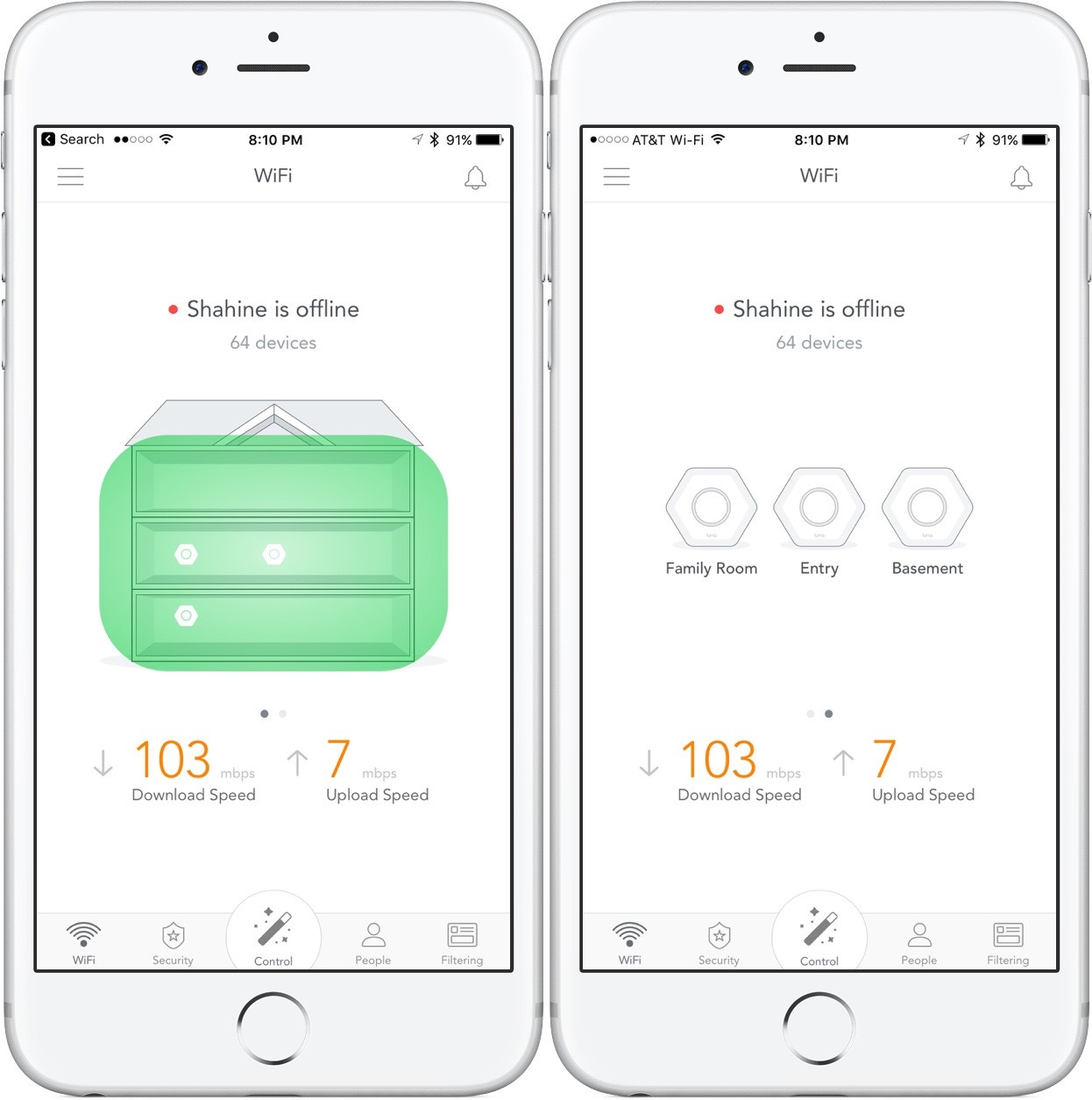The luma app is a lot prettier