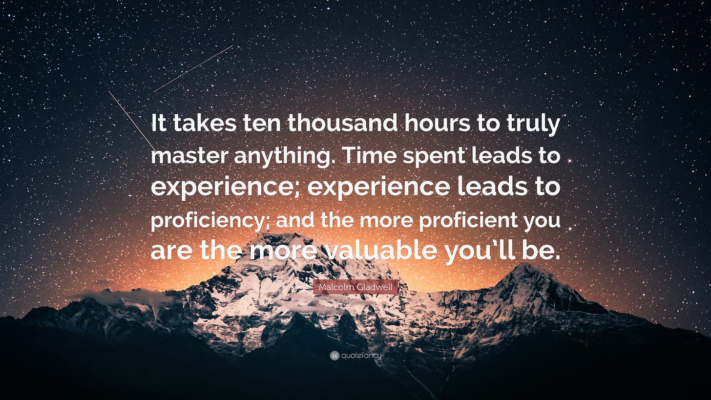 Malcolm Gladwell Quote: "It takes ten thousand hours to truly master ...
