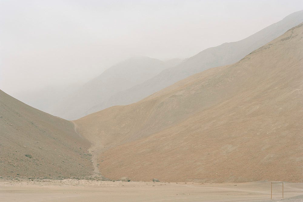 A landscape photo view taken in the Atacama desert in Chile, used to illustrate part of a research project by Ignacio Acosta.