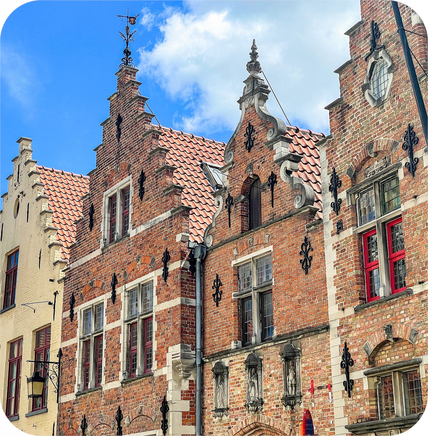 17th-century houses, Bruges, Belgium