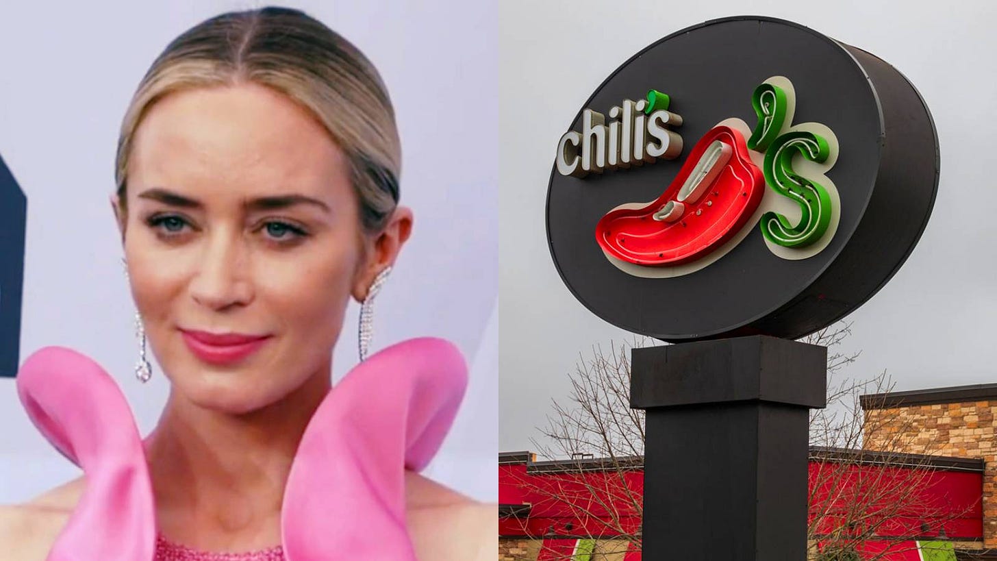 Emily Blunt apologizes for fat-shaming Chili's waitress in resurfaced video  - Dexerto