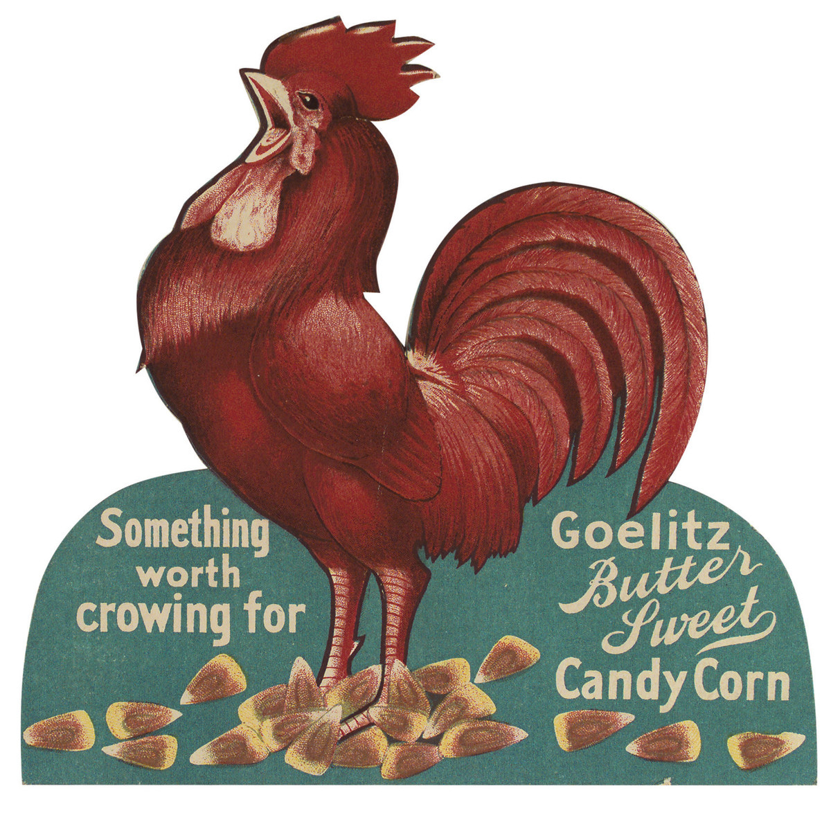 The 1898 packaging design for Goelitz Candy Corn.