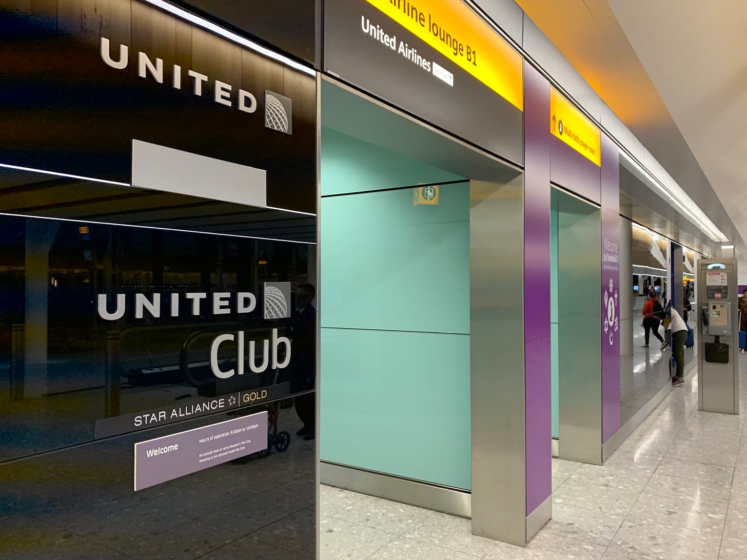 United Club Lounge LHR T2B