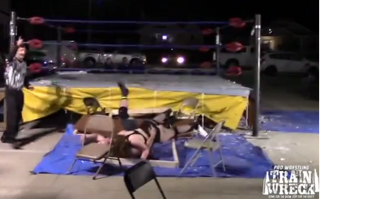 [Screenshot: Knox and Bentley in a pile of trash, I mean, weapons]