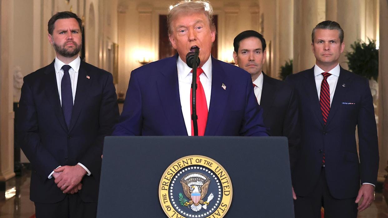 Trump Humiliates Hegseth, Rubio and Vance With Iran 'Regime' Post Trump Humiliates Hegseth, Rubio and Vance With Iran 'Regime' Post
