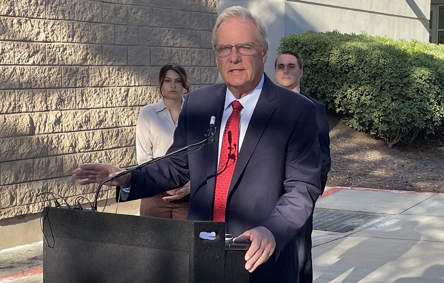 San Diego County Supervisor Jim Desmond announced a new housing proposal on Monday in Vista targeting foreign investors in the local housing market. Steve Puterski photo