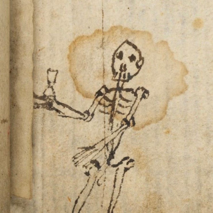 hiding in the white margins