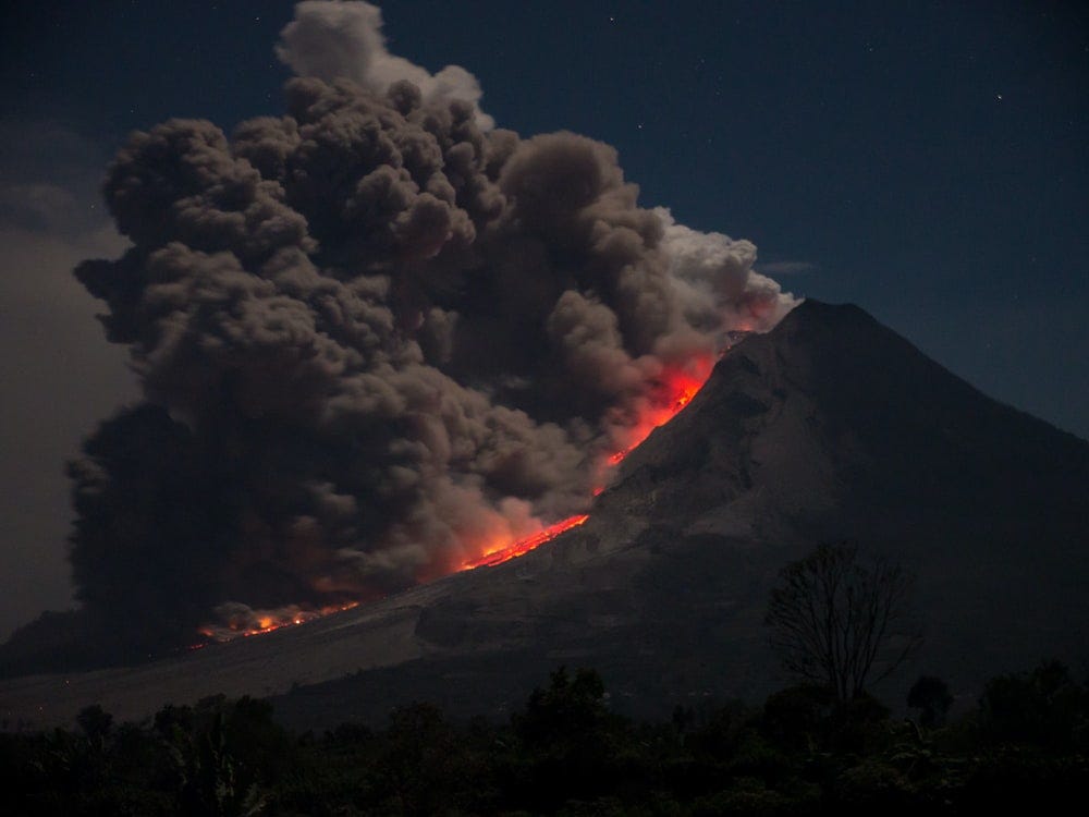 erupting volcano erupting volcano