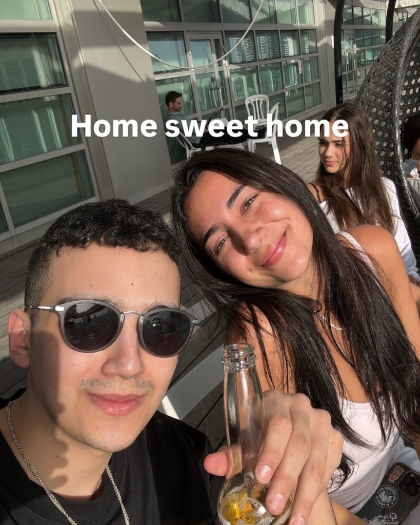 Edan Alexander posts his first Instagram story after 584 days of captivity in the Gaza Strip.