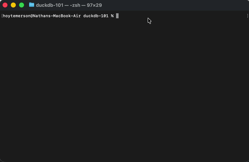 DuckDB Basics: Using SQL in the CLI - by Hoyt Emerson