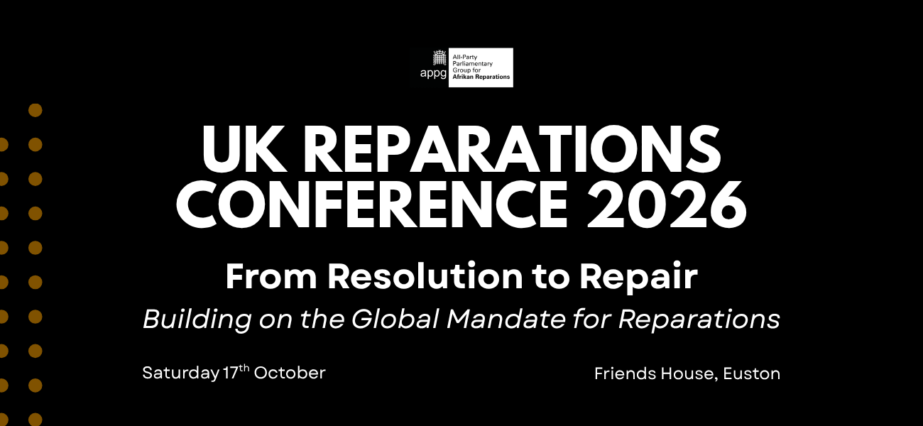 UK Reparations Conference, organised by Parliamentary Group, to return for its fourth year