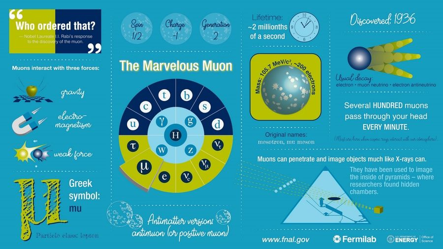 In addition to the free virtual public lecture on April 17 that will explain the new Muon g-2 results, you can print your own "Marvelous Muon" poster.