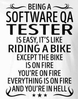 Being A Software Qa Tester Like Riding A Bike Men's T-shirt Back Print | Seseable CA Being A Software Qa Tester Like Riding A Bike Men's T-shirt Back Print | Seseable CA