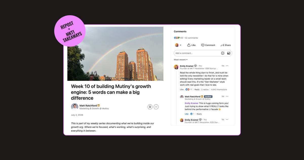 An inside look at Mutiny's growth engine (15 minute read)