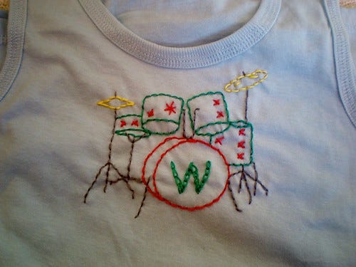 Embroidered Drum Kit Embroidered Drum Kit