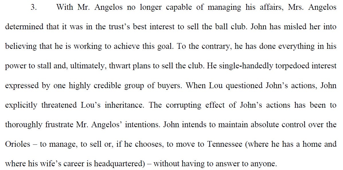 Screenshot from lawsuit PETITION FOR THE ASSUMPTION OF JURISDICTION OVER TRUST ESTATE, REMOVAL OF CO-TRUSTEES AND AN ACCOUNTING - filed 6/9/2022