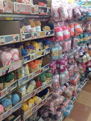 Yarn Aisle Inside Daiso Yarn Aisle Inside Daiso
