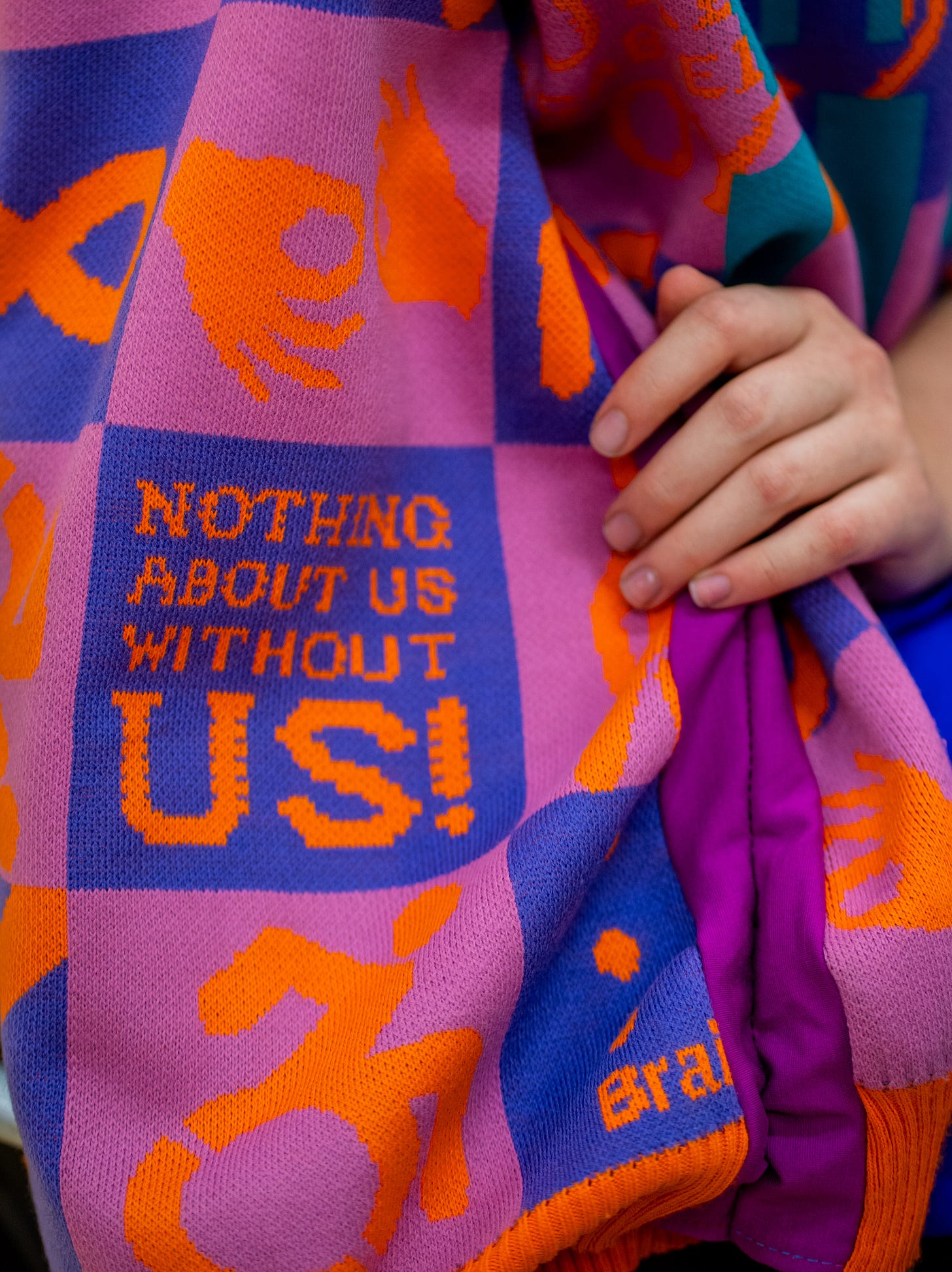 close up of a sweater