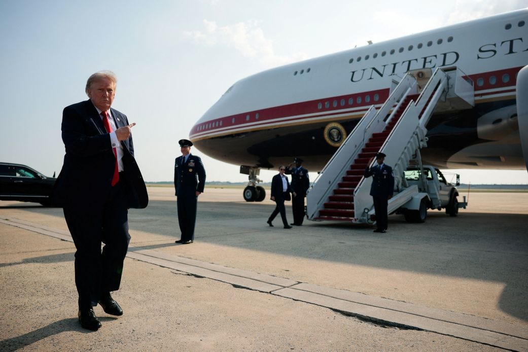 Trump says US 'couldn't build a plane like this' as Qatari-gifted Air Force One embarks on inaugural flight | CNN Politics Trump says US 'couldn't build a plane like this' as Qatari-gifted Air Force One embarks on inaugural flight | CNN Politics