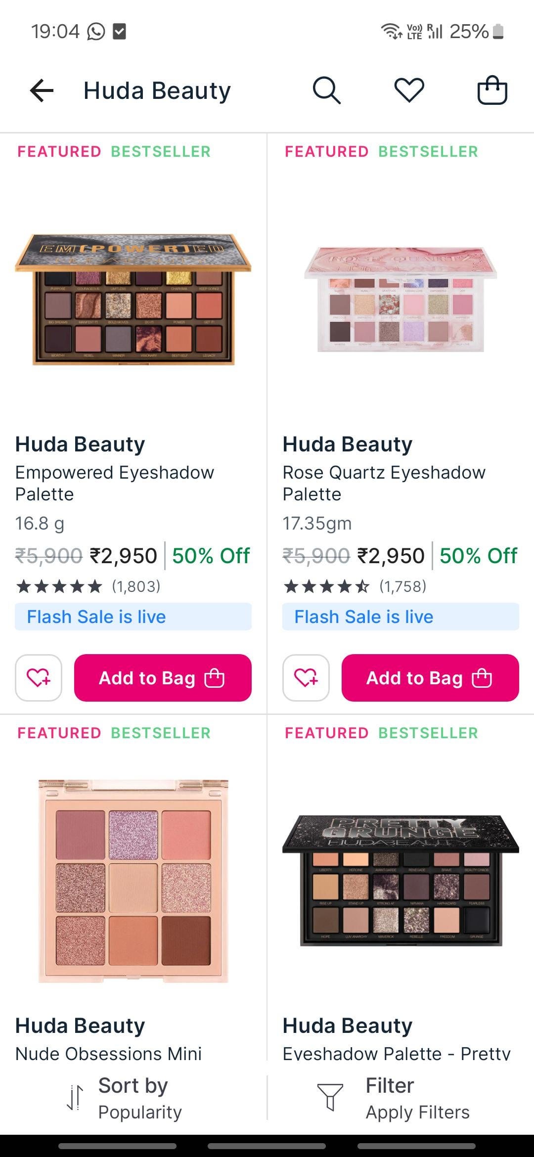 HUDA Beauty @ 50% Off : r/IndianBeautyDeals