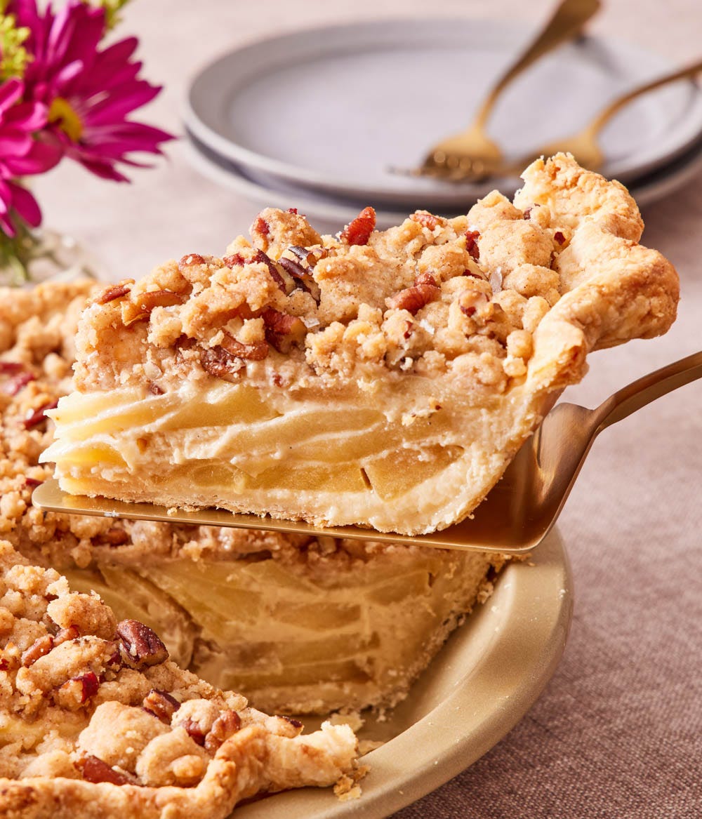 Apple and Salted Maple Custard Pie - by John Kanell